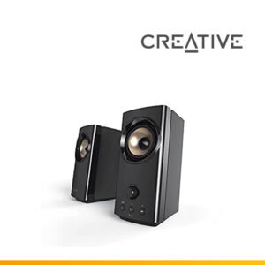 PARLANTE CREATIVE T60 2.0 30W/60W BT/ USB-C/ 3.5MM / MIC SB SURROUND 220V BLACK - Imagen 1