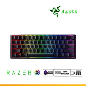 TECLADO RAZER HUNTSMAN MINI OPTO MECHANICAL USB-C SWITCH PURPLE 100M SP CHROMA BLACK - Imagen 1