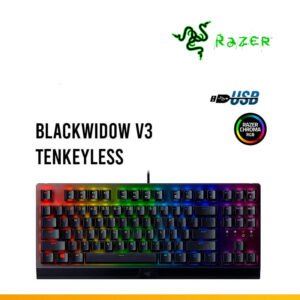 TECLADO RAZER BLACKWIDOW V3 TKL MECHANICAL SWITCH YELLOW US CHROMA BLACK - Imagen 1